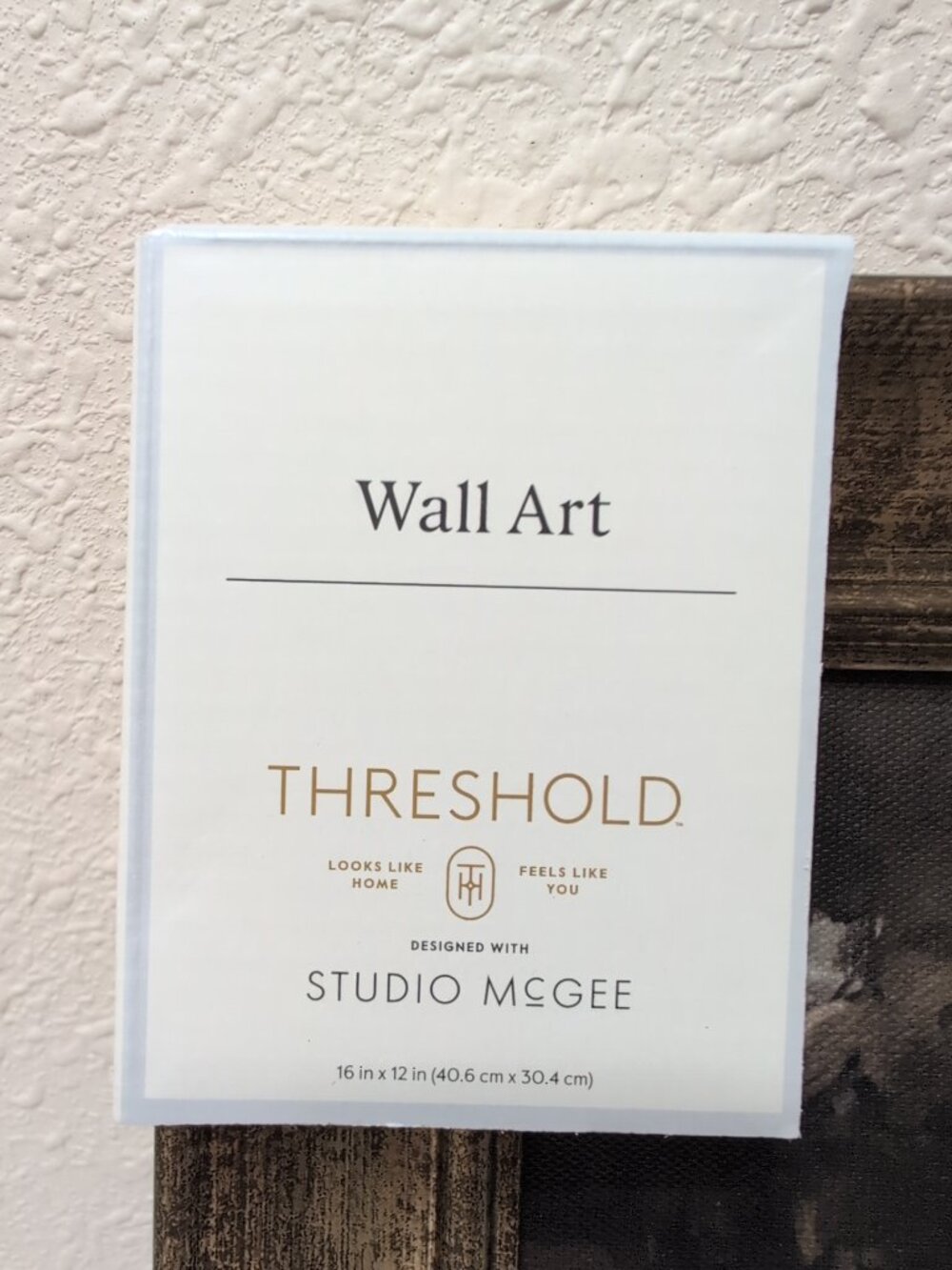 Moody Trees Threshold Studio McGee Framed Art Canvas 16x12 Inches New Landscape - Picture 3 of 4